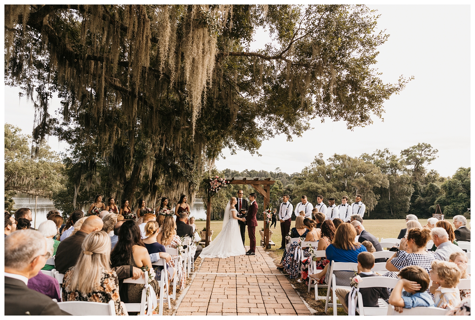 Outdoor ceremony at Sydonie Mansion