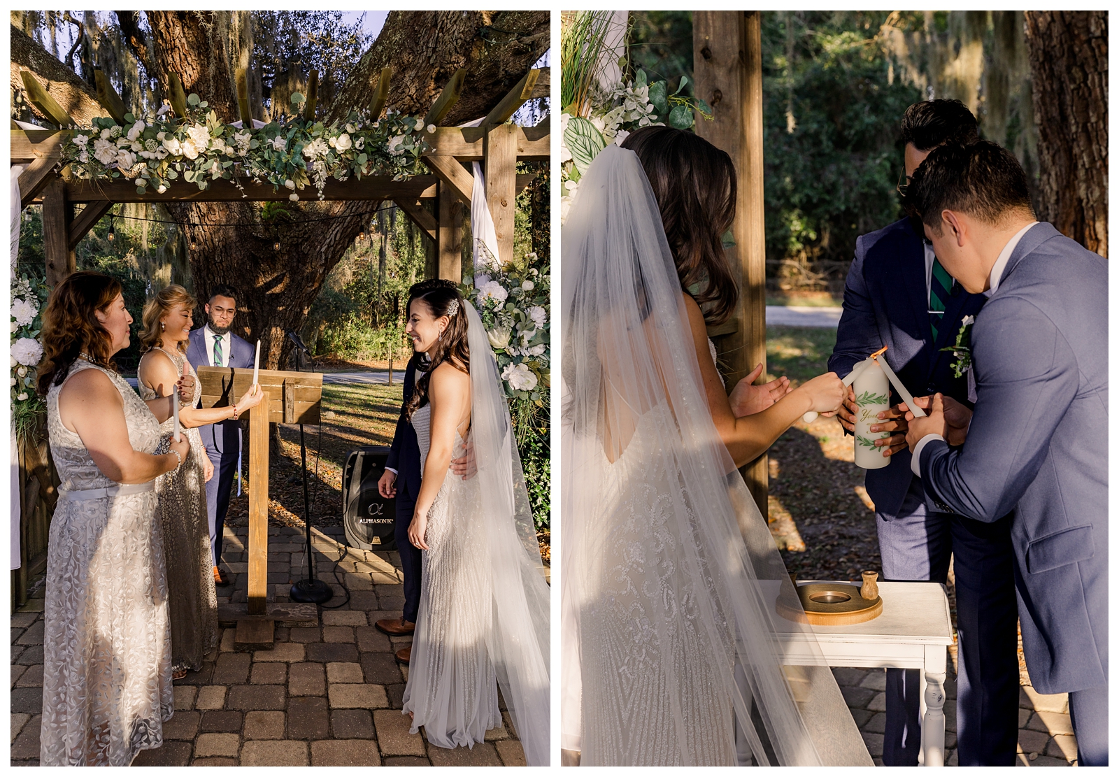 Wedding ceremony at Ever After Blueberry Farms 