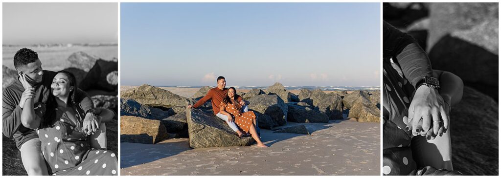A beach session captured by orlando wedding photographer blak marie photographer