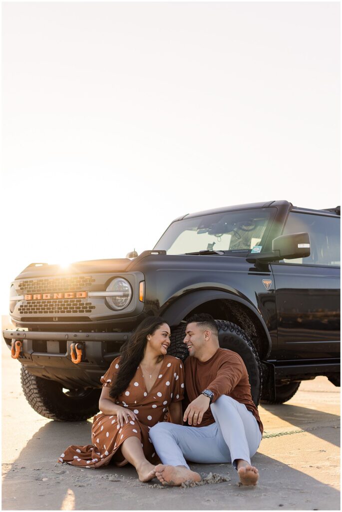 Beach session with couple captured by orlando wedding photographer blak marie photography