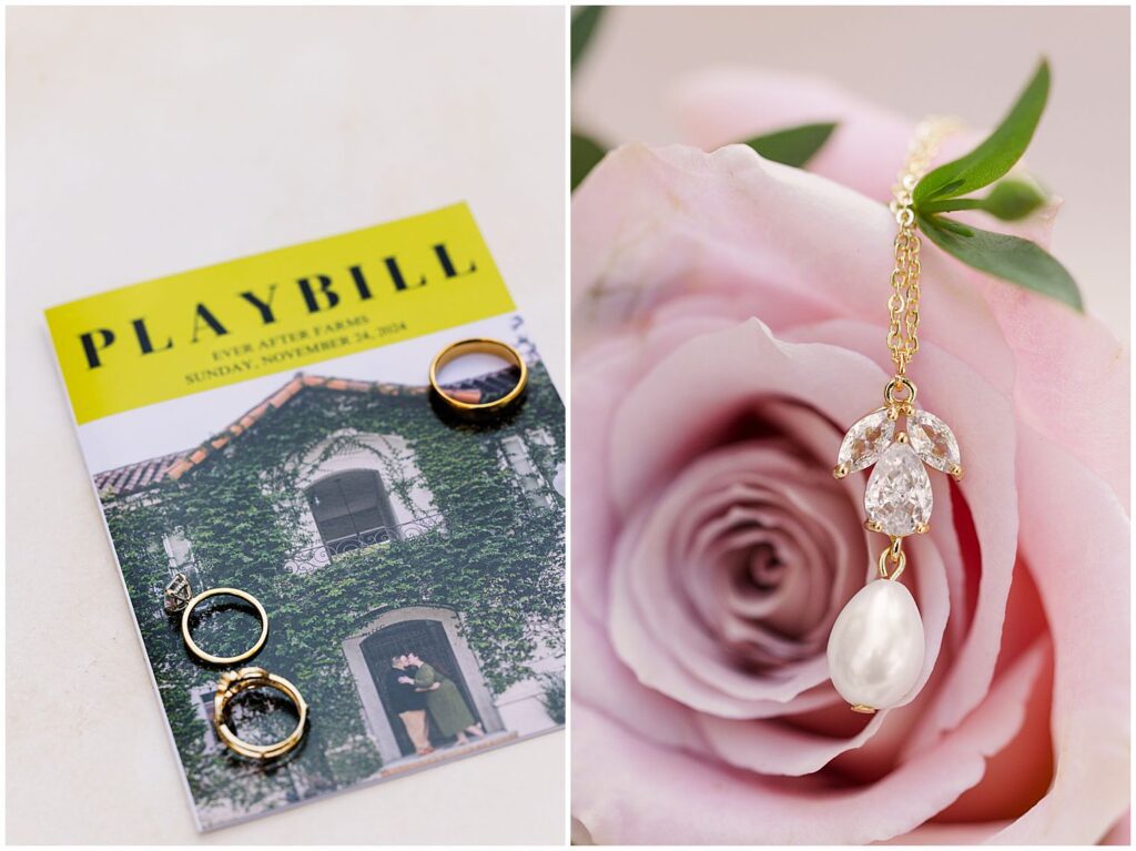 bridal details from the morning sharing the rings and jewlery