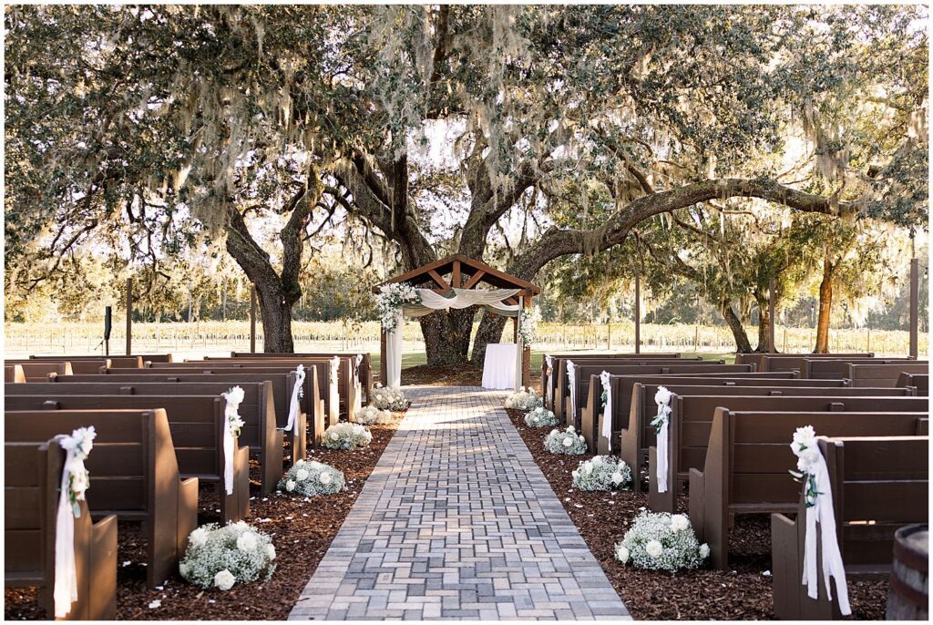 Ever after farms wedding vineyard ceremony space
